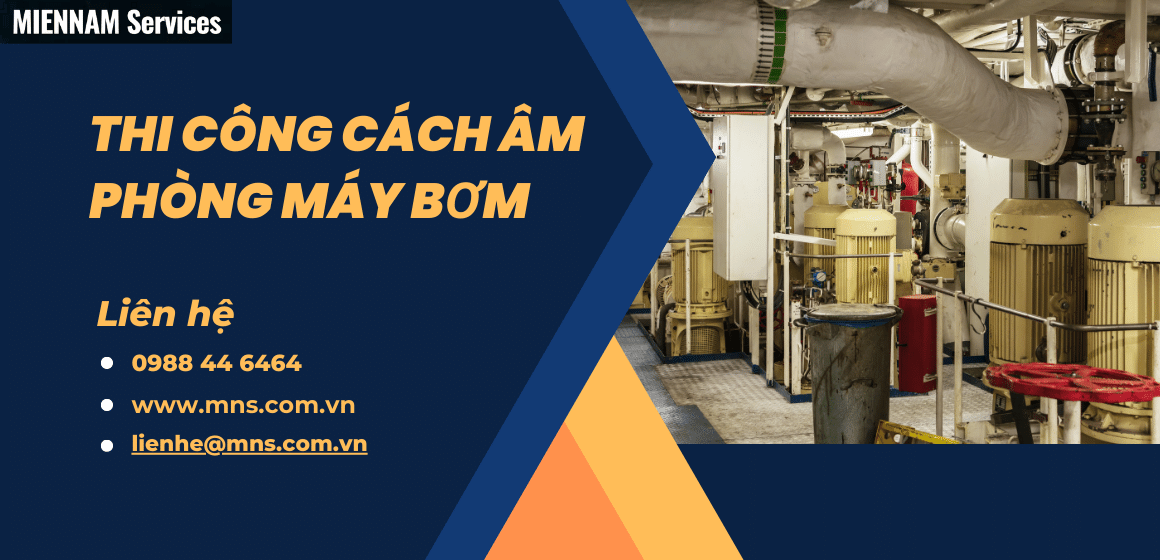 Thi công cách âm phòng máy bơm