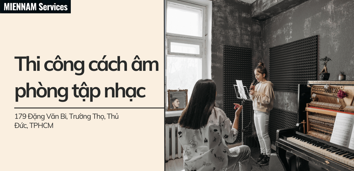 Thi công cách âm phòng tập nhạc