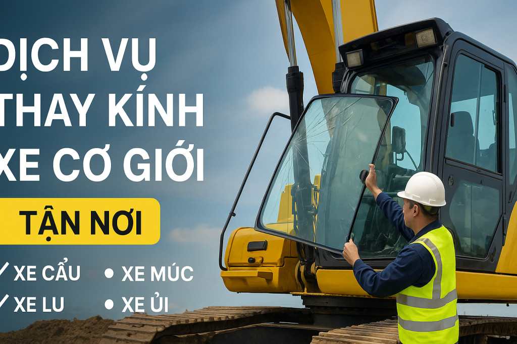 Thay Kính xe Cơ giới tận nơi!