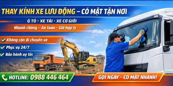 Dịch vụ Thay kính xe lưu động