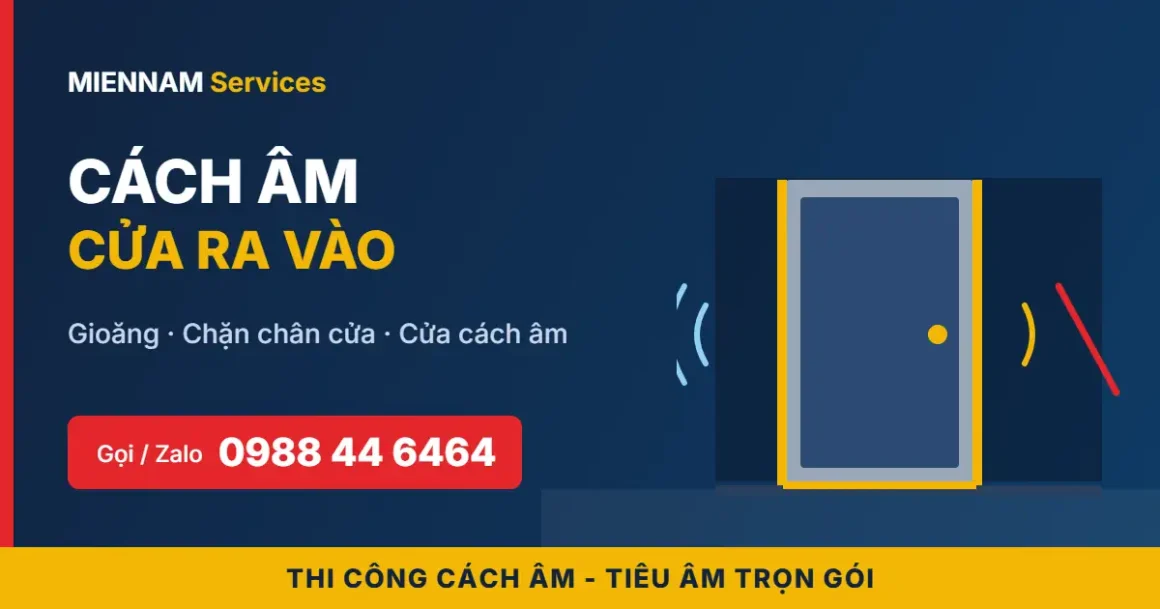 Cách âm cửa ra vào
