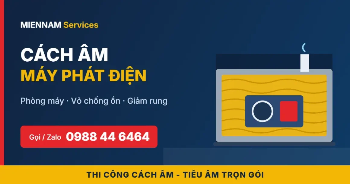 Cách âm máy phát điện