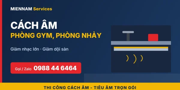 Cách âm phòng gym, phòng nhảy