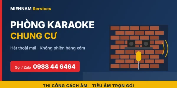 Cách âm phòng karaoke chung cư