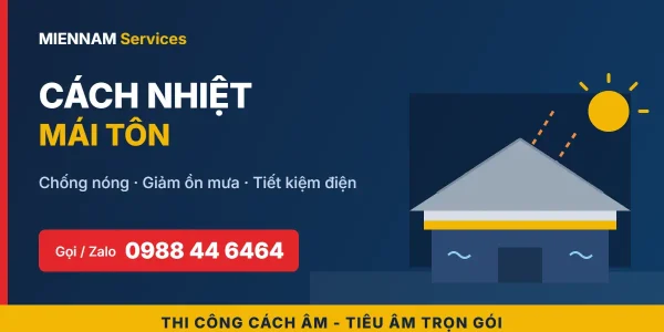 Cách nhiệt, chống nóng mái tôn