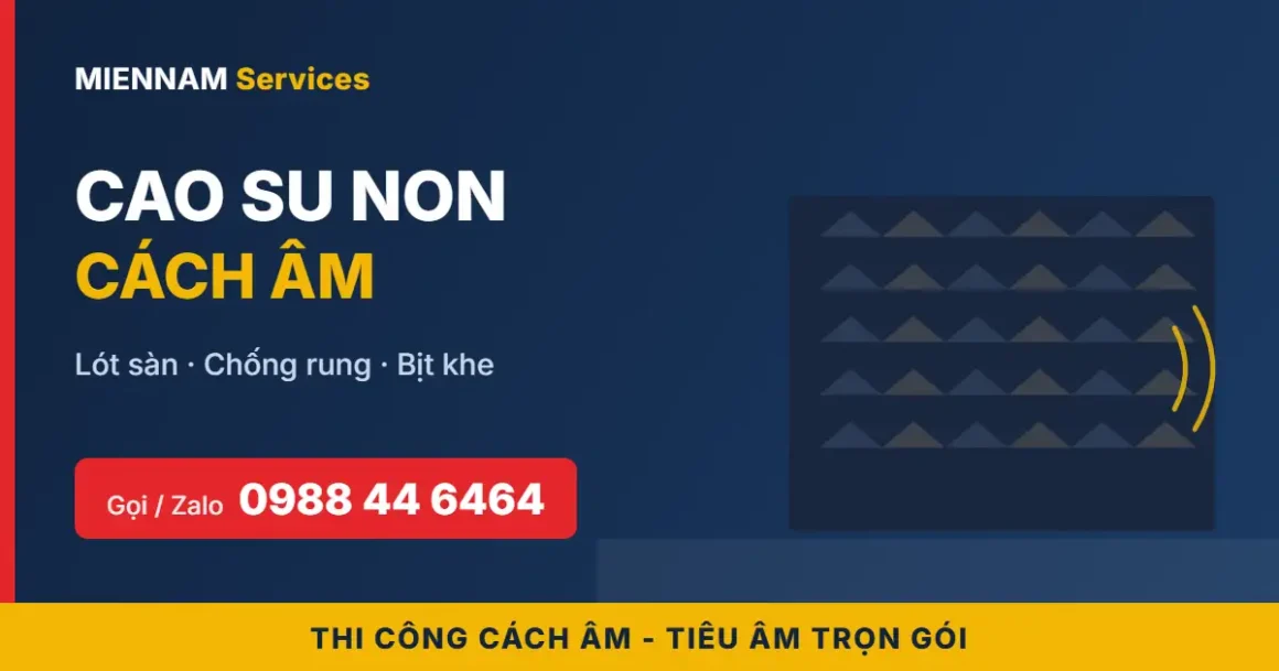 Cao su non cách âm