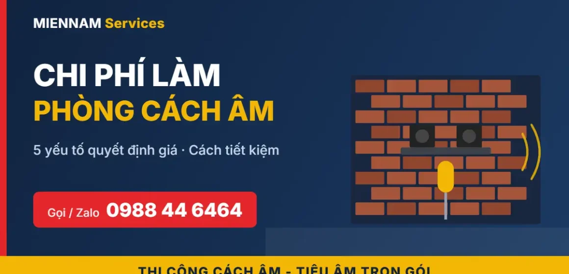 Chi phí làm phòng cách âm