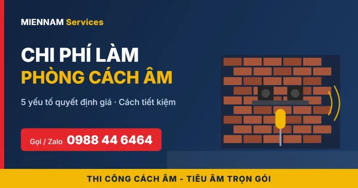 Chi phí làm phòng cách âm