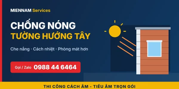 Chống nóng tường hướng Tây