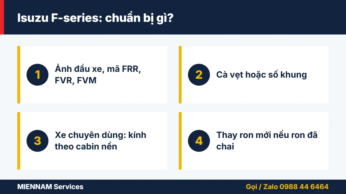 Isuzu F-series: chuẩn bị gì?