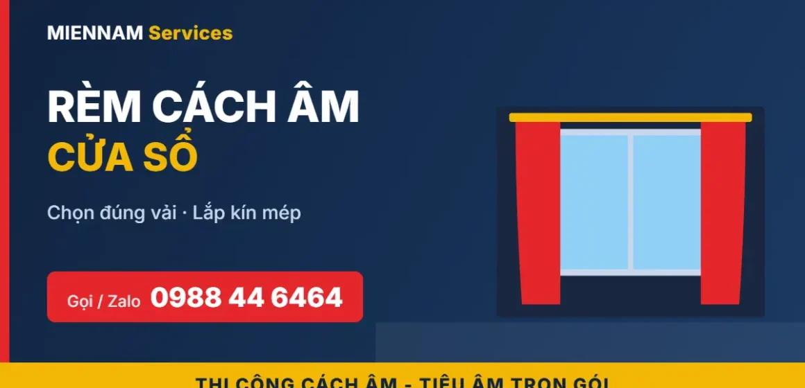 Rèm cách âm cửa sổ