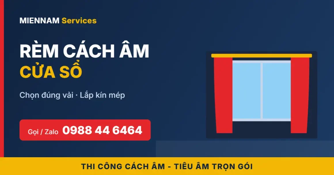 Rèm cách âm cửa sổ