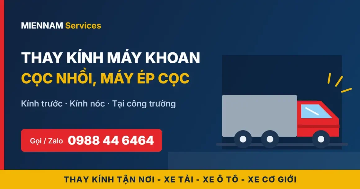 Thay Kính Máy Khoan Cọc Nhồi, Máy Ép Cọc