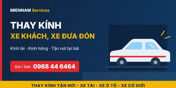 Thay kính xe khách