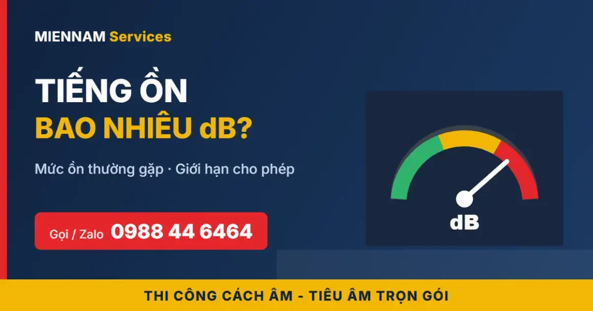 Tiếng ồn bao nhiêu dB là gây hại