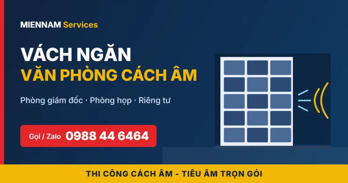 Vách ngăn văn phòng cách âm