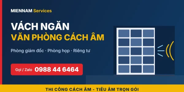 Vách ngăn văn phòng cách âm