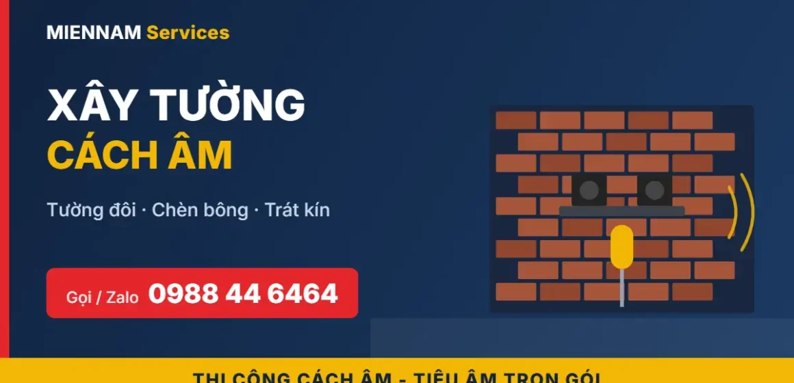 Xây tường cách âm
